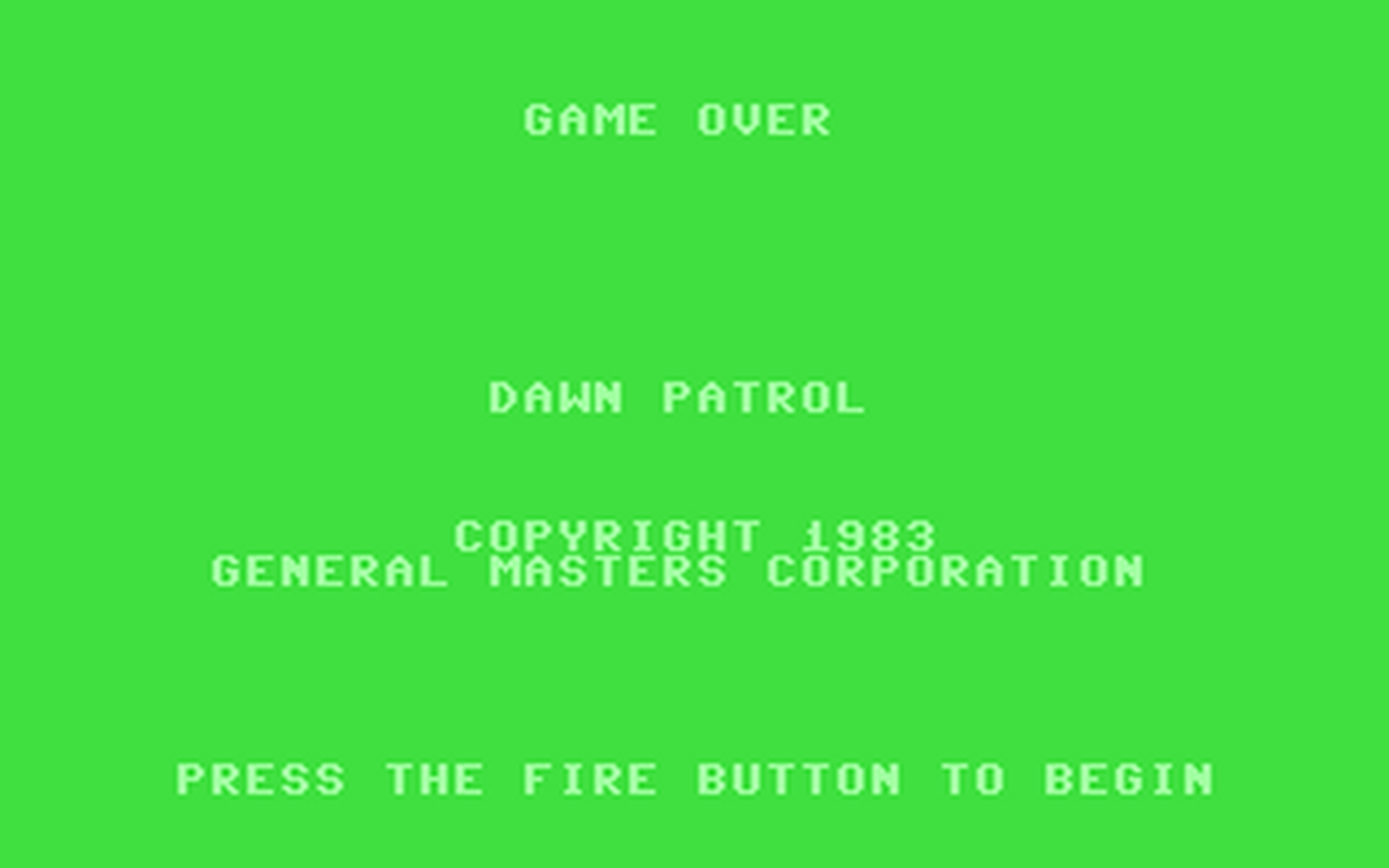 C64 GameBase Dawn_Patrol K-Tek/K-Tel_Software_Inc. 1983