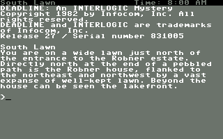 C64 GameBase Deadline Infocom 1983
