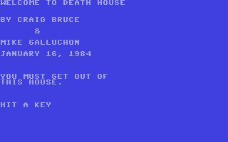C64 GameBase Death_House 1984