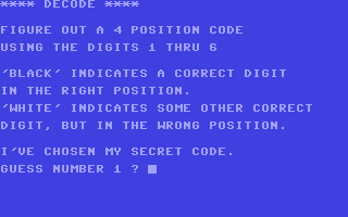 C64 GameBase Decode dilithium_Press 1983
