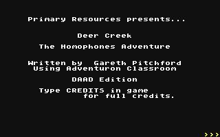 C64 GameBase Deer_Creek_-_The_Homophones_Adventure 2019