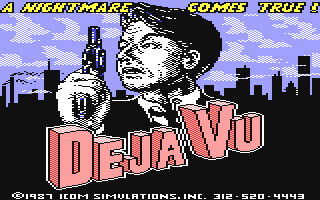 C64 GameBase Deja_Vu_-_A_Nightmare_Comes_True Mindscape,_Inc. 1987