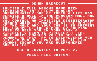 C64 GameBase Demon_Breakout Commodore_User_ 1986