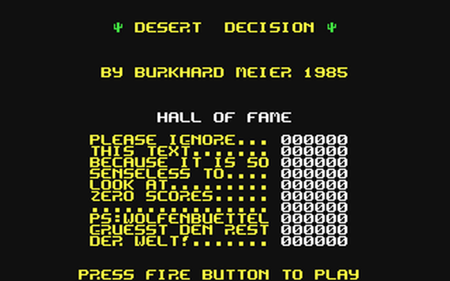C64 GameBase Desert_Decision Business_Press_International_Ltd./Your_Computer 1986