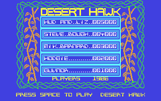 C64 GameBase Desert_Hawk Players_Software 1986