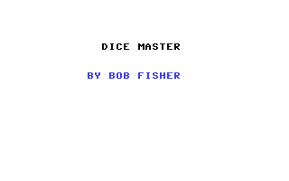 C64 GameBase Dice_Master