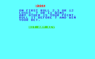 C64 GameBase Dice Robert_J._Brady_Co. 1984