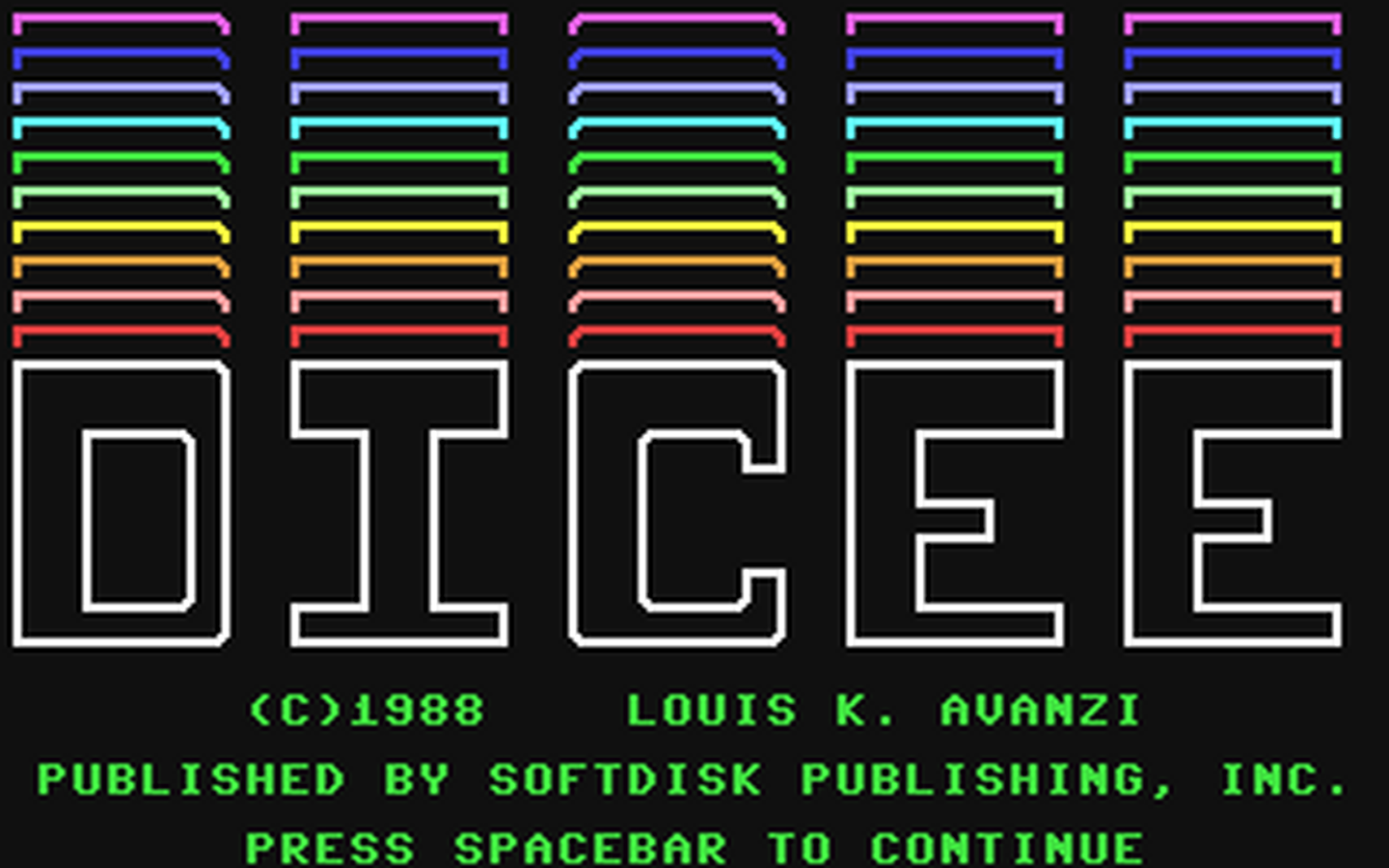 C64 GameBase Dicee UpTime_Magazine/Softdisk_Publishing,_Inc. 1988