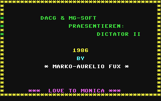 C64 GameBase Dictator_II (Not_Published) 1986