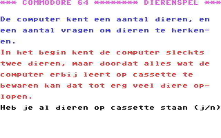 C64 GameBase Dierenspel Courbois_Software