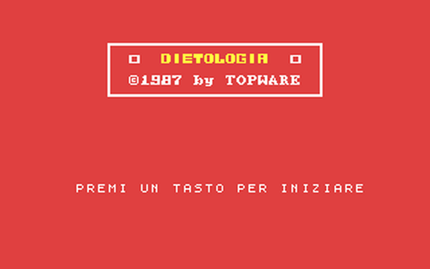 C64 GameBase Dietologia Topware 1987
