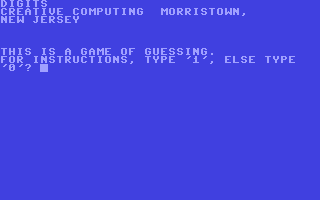 C64 GameBase Digits Creative_Computing 1978