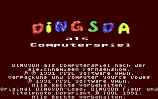 C64 GameBase Dingsda PCSL_Software_GmbH 1991