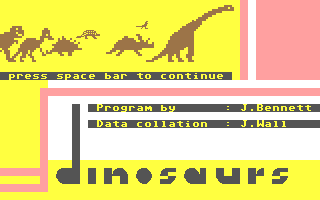 C64 GameBase Dinosaurs 1986