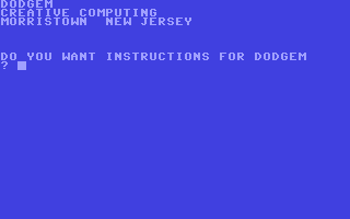 C64 GameBase Dodgem Creative_Computing 1979