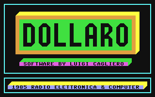 C64 GameBase Dollaro Editronica_s.r.l./Radio_Elettronica_&_Computer 1985