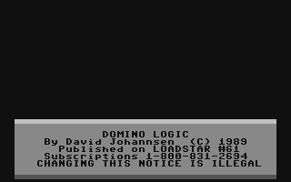 C64 GameBase Domino_Logic Loadstar/Softdisk_Publishing,_Inc. 1989