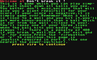 C64 GameBase Don't_Break_It! Commodore_Info 1990