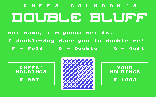 C64 GameBase Double_Bluff Loadstar/J_&_F_Publishing,_Inc. 1999