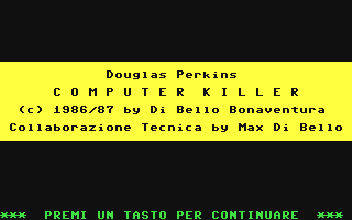 C64 GameBase Douglas_Perkins_-_Computer_Killer Edizioni_Hobby/Explorer 1987