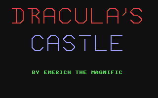 C64 GameBase Dracula's_Castle Hebdogiciel 1985