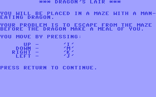 C64 GameBase Dragon's_Lair Datamost,_Inc. 1984