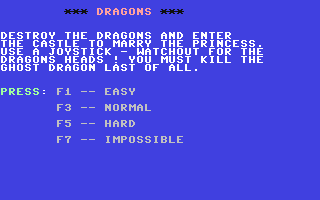 C64 GameBase Dragons Robtek_Ltd. 1986