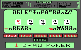 C64 GameBase Draw_Poker Activision 1985