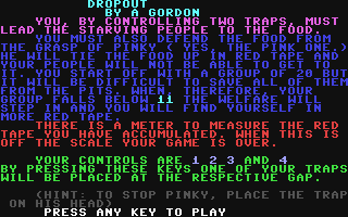 C64 GameBase Dropout Argus_Specialist_Publications_Ltd./Computer_Gamer 1986