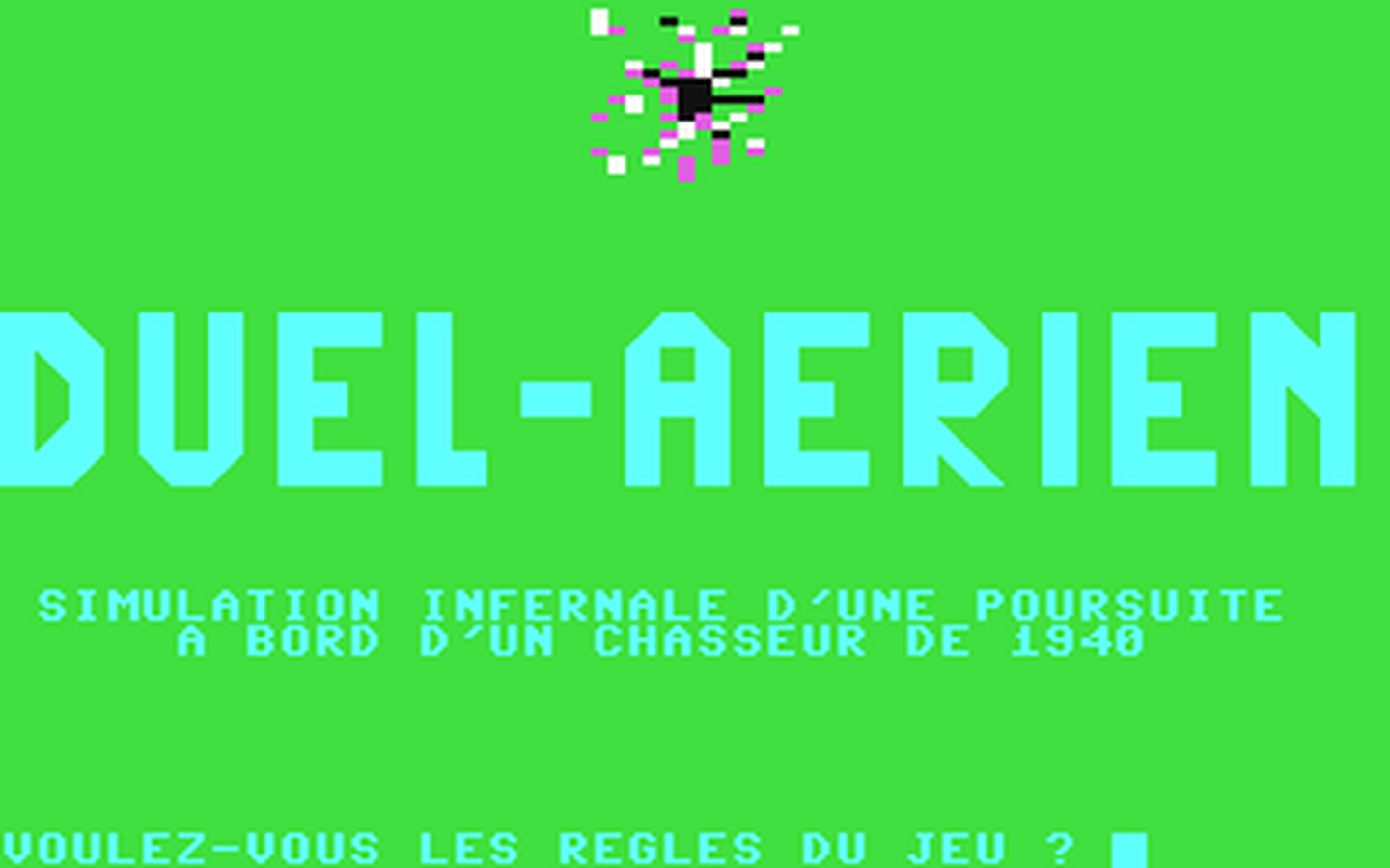 C64 GameBase Duel_Aerien Micro_V.O 1986