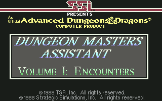 C64 GameBase Dungeon_Masters_Assistant_-_Volume_I:_Encounters SSI_(Strategic_Simulations,_Inc.) 1988