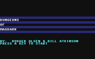 C64 GameBase Dungeons_of_Magdarr Aardvark_Action_Software 1983