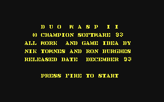 C64 GameBase Duo_Wasp_II Champion_Software 1993