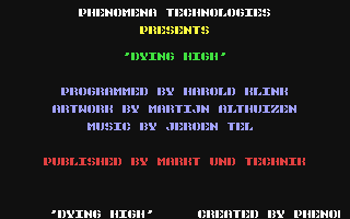 C64 GameBase Dying_High [Markt_&_Technik] 1992