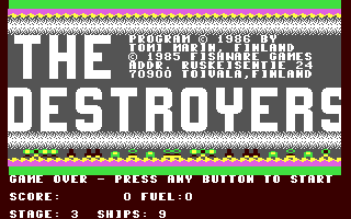 C64 GameBase Destroyers,_The Protocol_Productions_Oy/Floppy_Magazine_64 1987