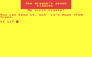C64 GameBase Dragon's_Seven_Riddles,_The Loadstar/Softalk_Production 1985