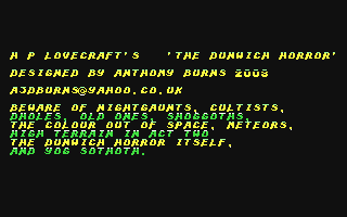 C64 GameBase Dunwich_Horror,_The The_New_Dimension_(TND) 2003