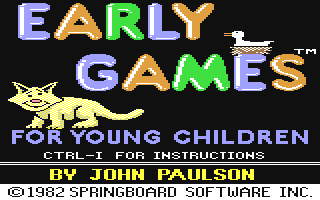 C64 GameBase Early_Games_-_For_Young_Children Springboard_Software,_Inc. 1985