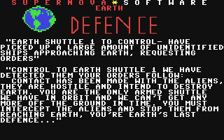 C64 GameBase Earth_Defence Supernova*Software 1986