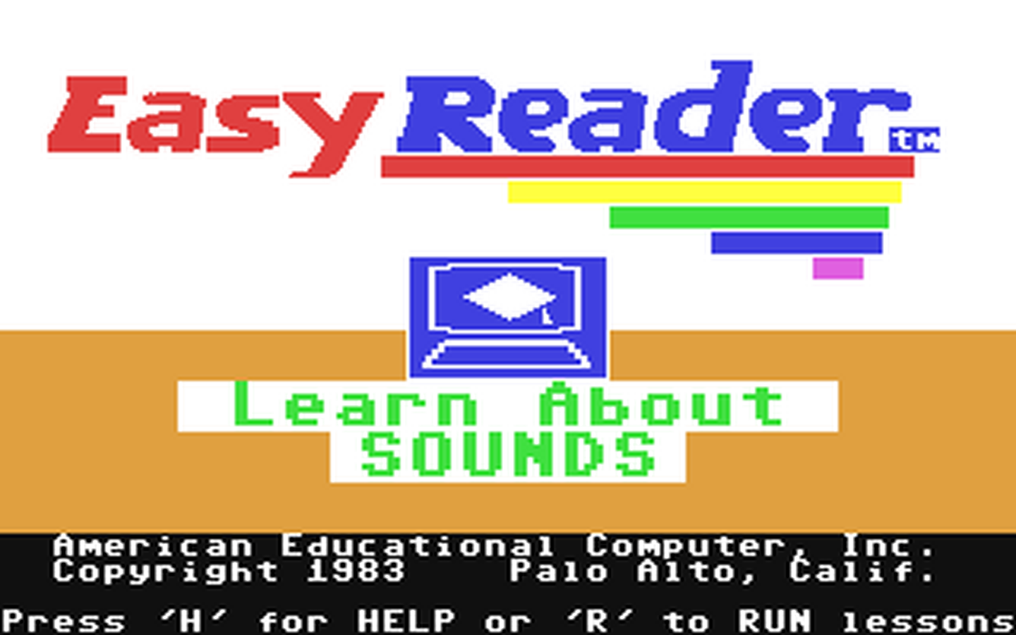 C64 GameBase EasyReader_-_Learn_About_Sounds_in_Reading American_Educational_Computer_(AEC) 1983