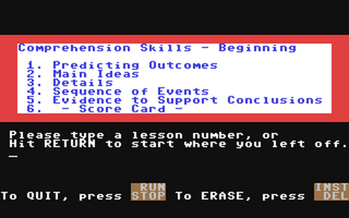 C64 GameBase EasyReader_-_Reading_Comprehension_Skills_1 American_Educational_Computer_(AEC) 1983