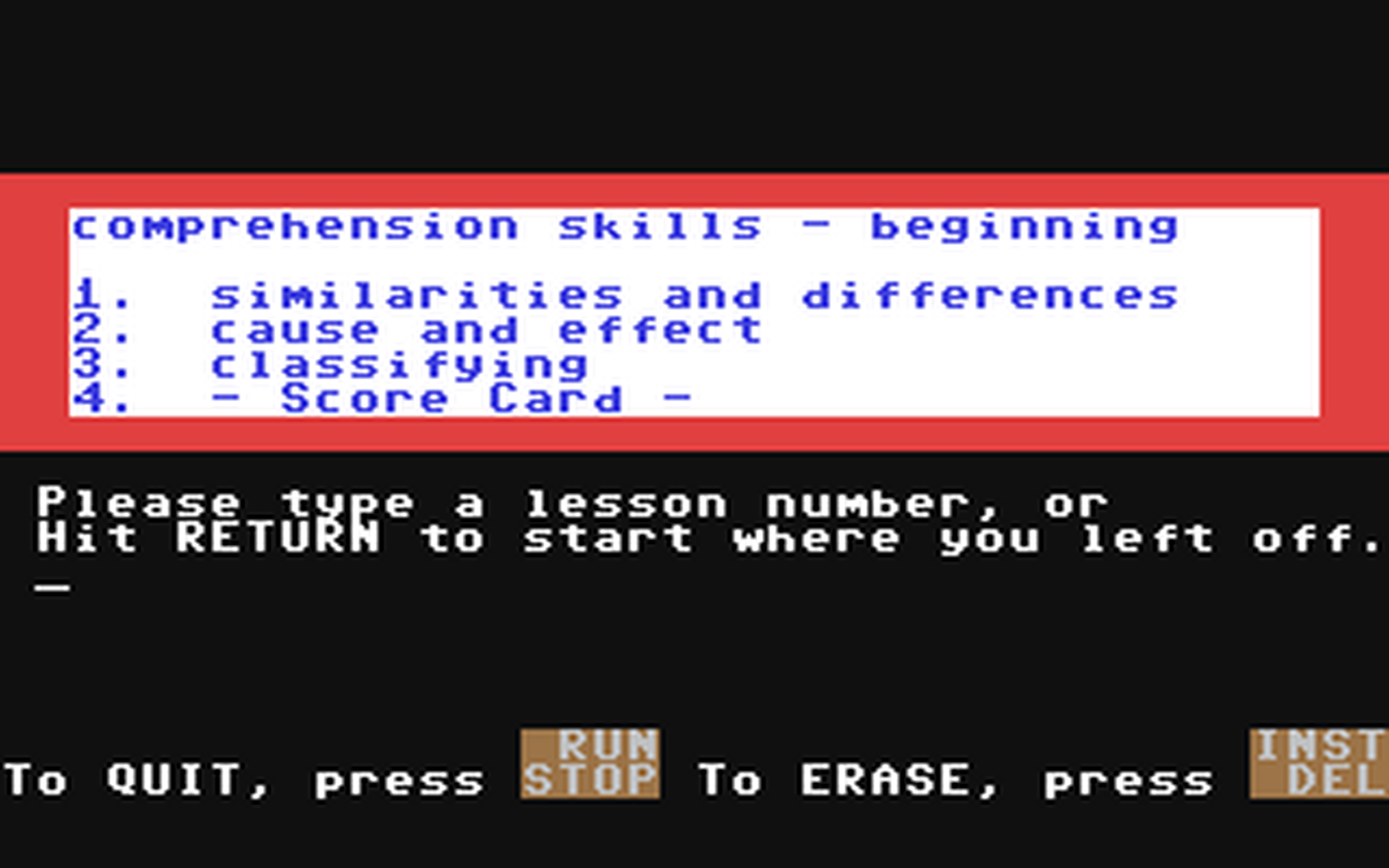 C64 GameBase EasyReader_-_Reading_Comprehension_Skills_1 American_Educational_Computer_(AEC) 1983