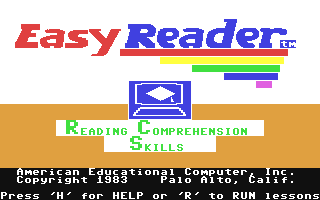 C64 GameBase EasyReader_-_Reading_Comprehension_Skills_2 American_Educational_Computer_(AEC) 1983
