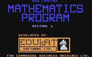 C64 GameBase Edukat_Junior_Math_Series_-_Decimals_Part_1 Commodore_Business_Machines,_Inc. 1984