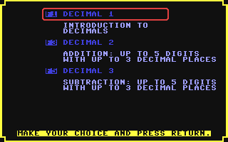 C64 GameBase Edukat_Junior_Math_Series_-_Decimals_Part_1 Commodore_Business_Machines,_Inc. 1984