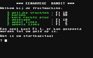 C64 GameBase Eenarmige_Bandit Courbois_Software 1984