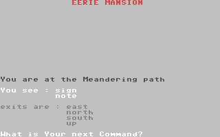 C64 GameBase Eerie_Mansion Comp-u-soft 1984