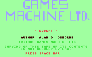 C64 GameBase Egbert Games_Machine_Ltd. 1983