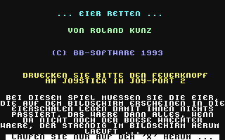 C64 GameBase Eier_retten BB_Software 1993