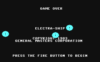C64 GameBase Electra-Ship 1983